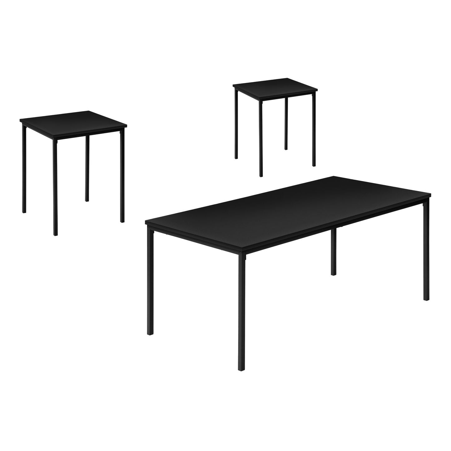Table Set, Coffee, End, Contemporary, Modern (Set of 3)