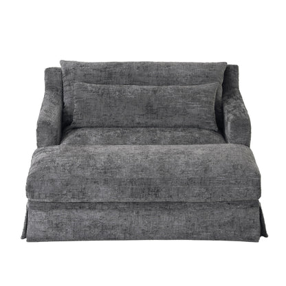 Sofa Bed Loveseat With Textured Surface And 2 Cushions