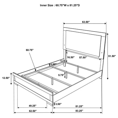 Lincoln - Bedroom Set With LED Lighting