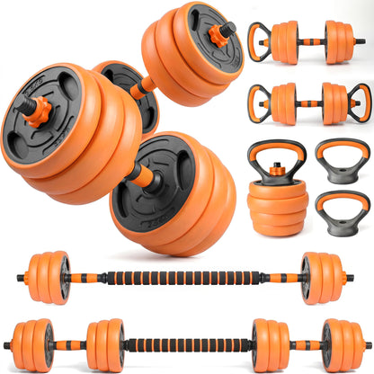 Adjustable Dumbbell Set, 4 In 1 Convertible Weights