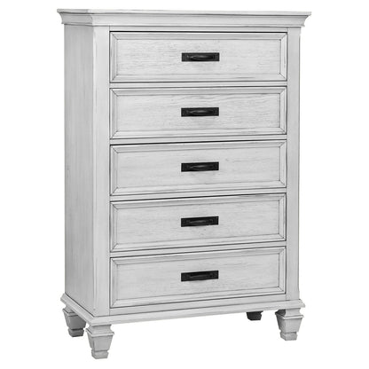 Lockeford - 5 Drawer Chest - White
