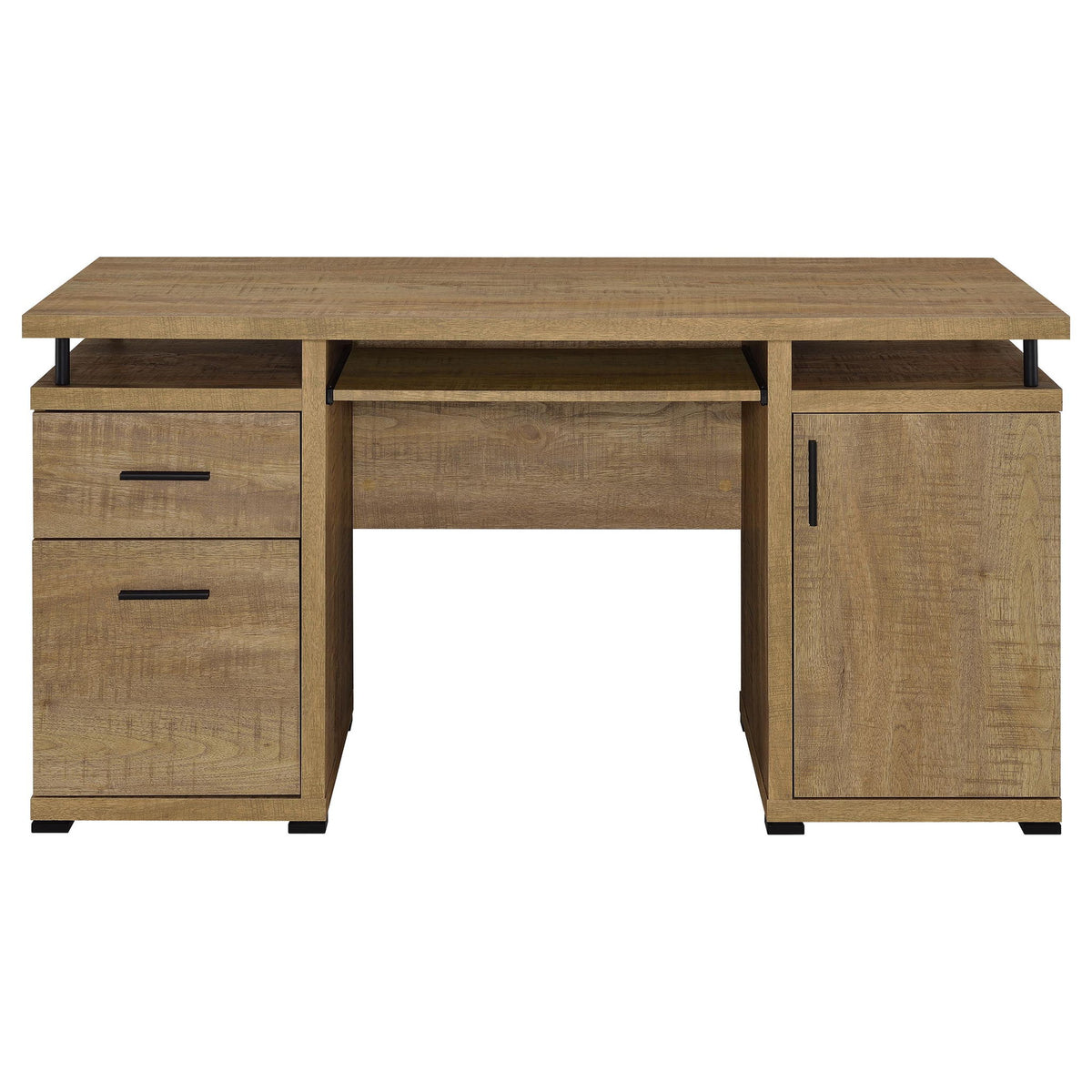 Swan - 2 Drawer Computer Desk - Mango Color