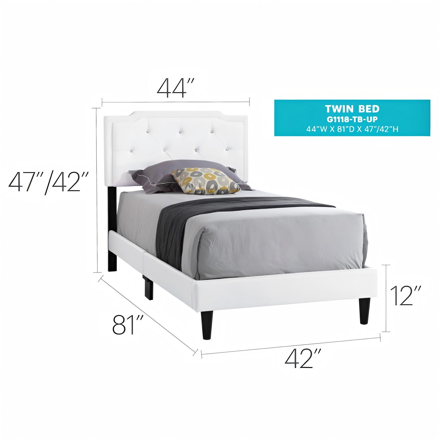Button Tufted Bed Charming For Cozy Spaces