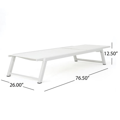 Myers - Modern Chaise Lounge Set With Adjustable Back