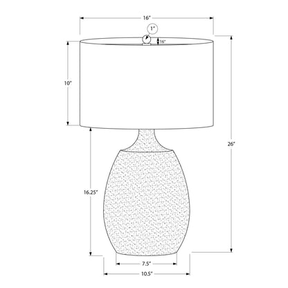 Lighting, Table Lamp, Resin, Contemporary - Cream