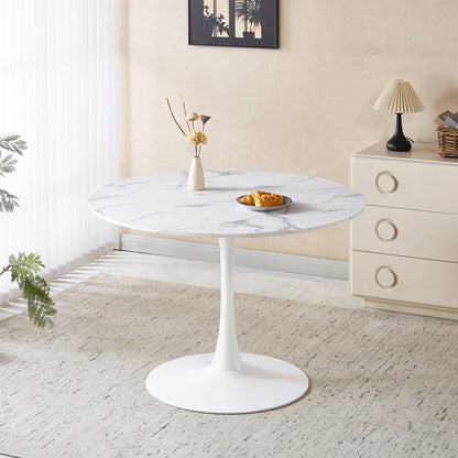 Round Tulip Table, Pedestal Design
