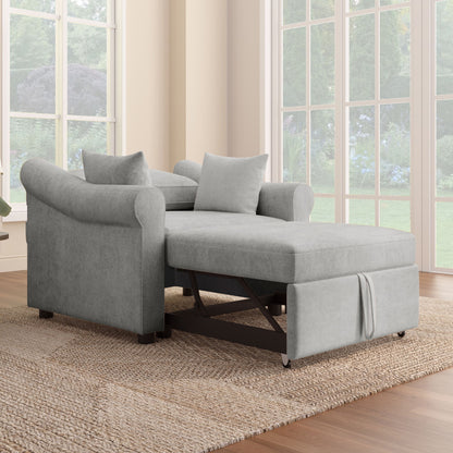 Convertible Sleeper Chair With Adjustable Backrest