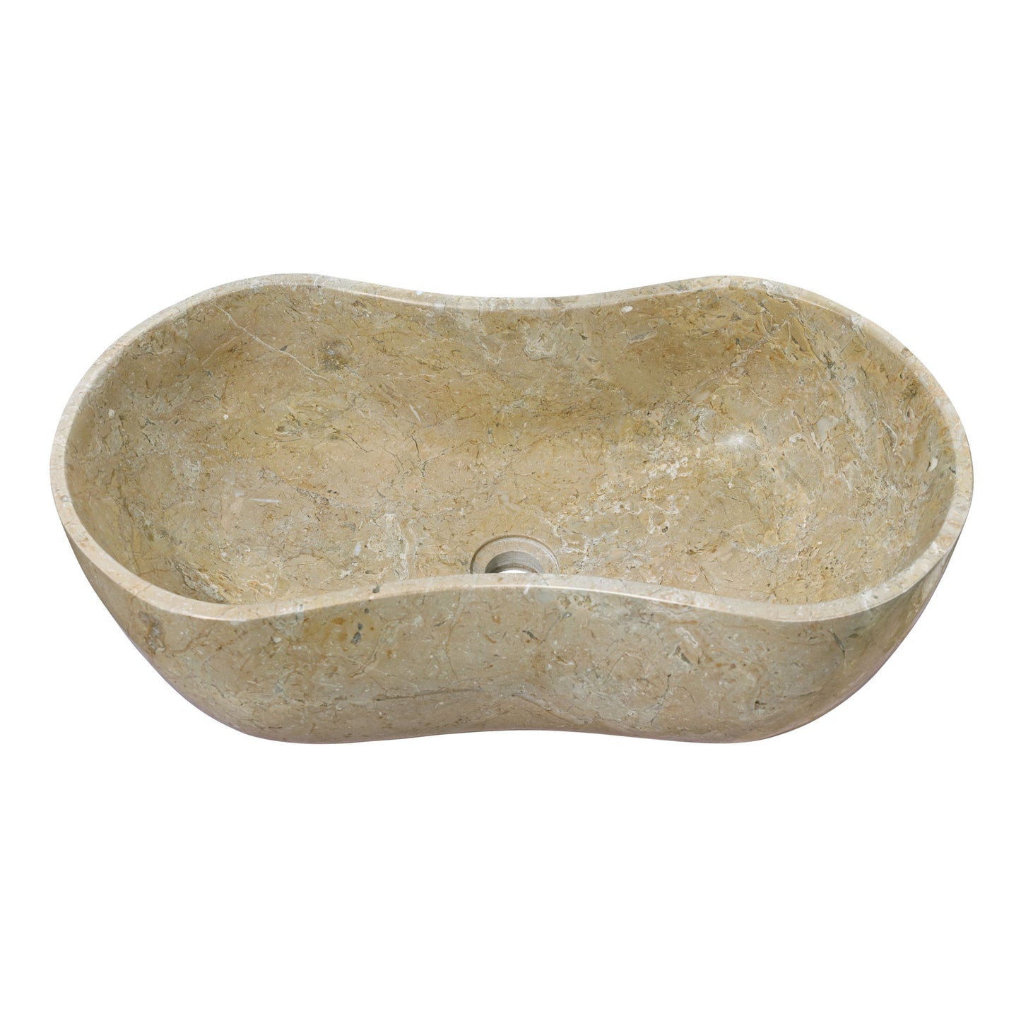 Bathroom Vessel Sink With Wavy Design
