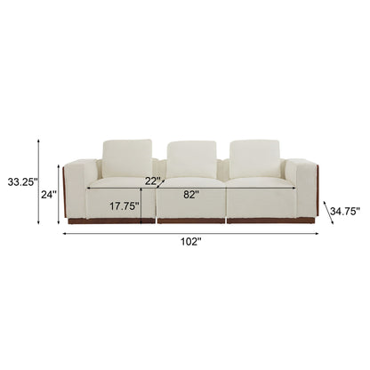 Chita - Modular Sectional Sofa, 3 Seater - Beige