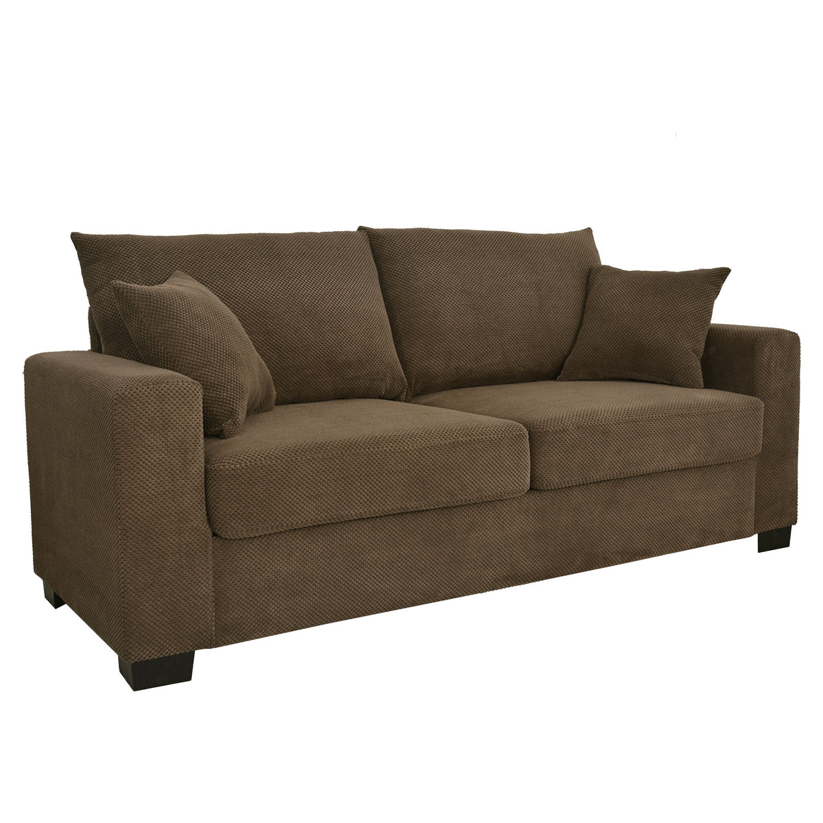2 Seater Sofa, 2 Throw Pillows For Living Room