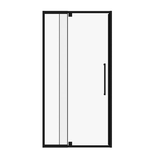 Semi Frameless Pivot Hinged Shower Door, Reversible Design