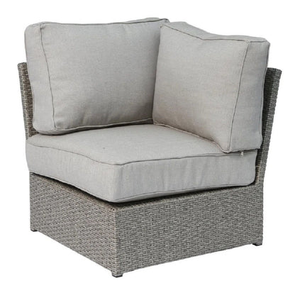 Comfortable Modern Patio Rattan Sectional Set With Cushions