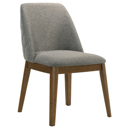 Hutchins - Dining Side Chair (Set of 2) - Gray / Brown