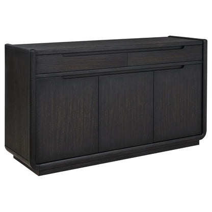 Bangor - 2 Drawer Dining Sideboard Server - Black