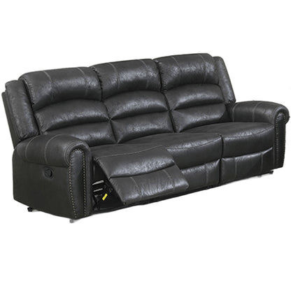 Power Reclining Sofa With Built In USB Port - Black