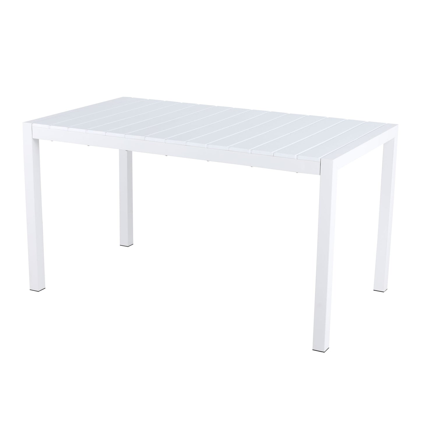 Modern Long Table, UV Resistant And Rust Proof - White