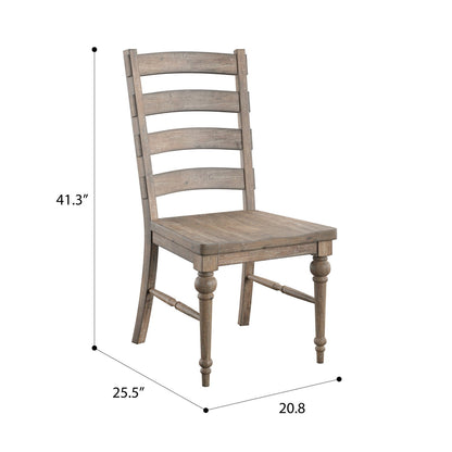 Ladderback Dining Chairs, (Set of 2) - Taupe