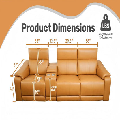 Modular Sofa With Recliners And Cup Holders Sectional Set