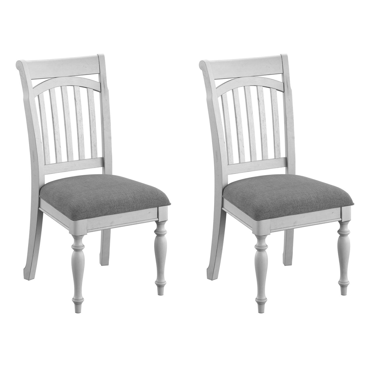 Slat Back Dining Chairs (Set of 2) - Gray