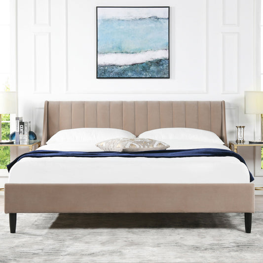 Aspen - Vertical Tufted Headboard Platform Bed