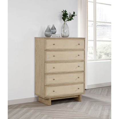 Kimpton - 5 Drawer Bedroom Chest - Beige