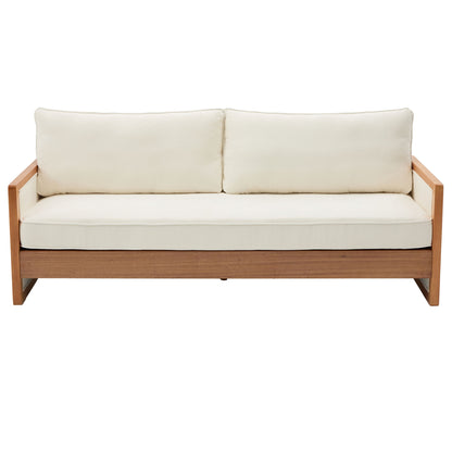 Modern 3 Seater Sofa With Armrests, Living Room Couch