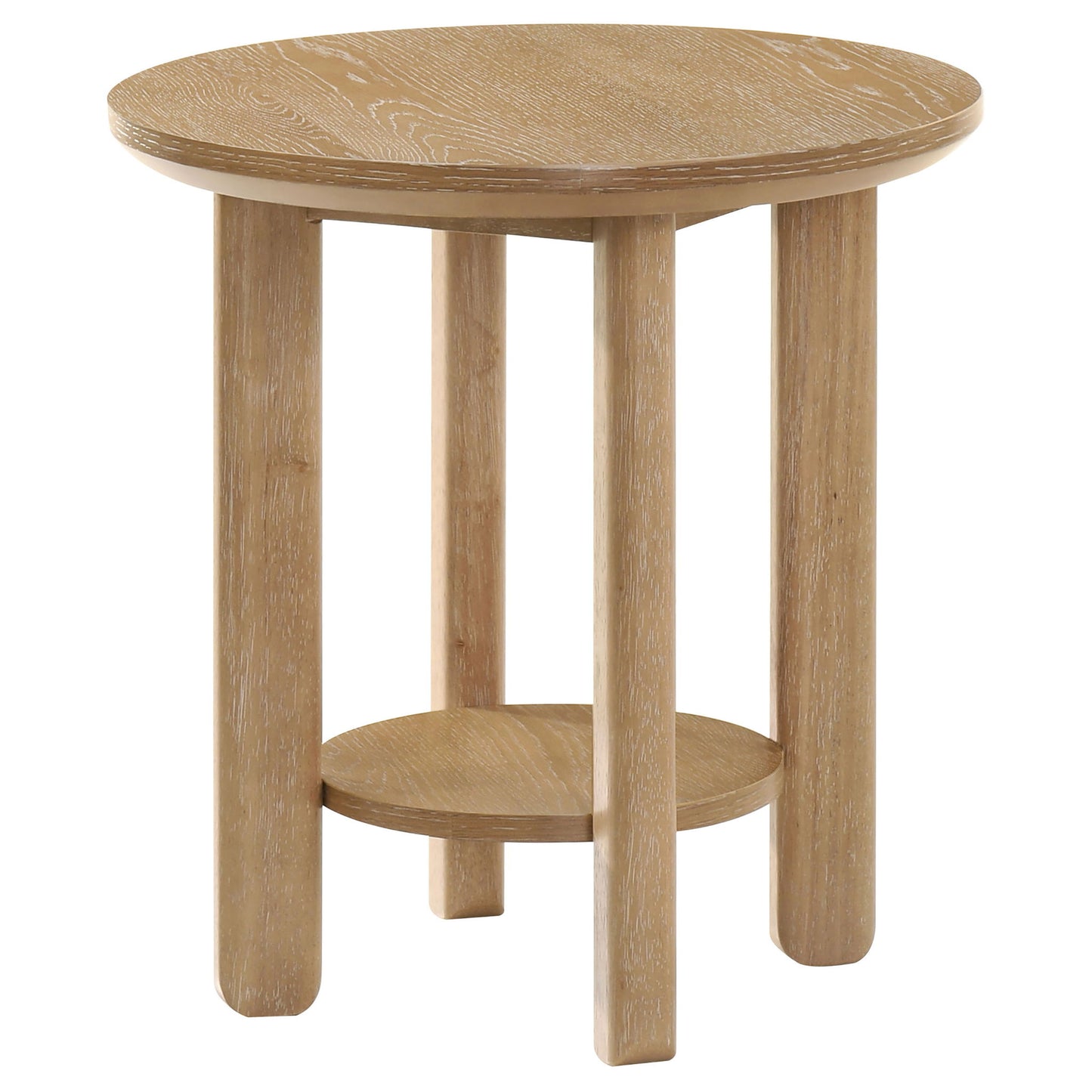 Crispin - Round Table With Lower Shelf