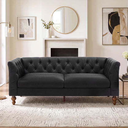 Chesterfield Sofa With Flared Arms For Living Room
