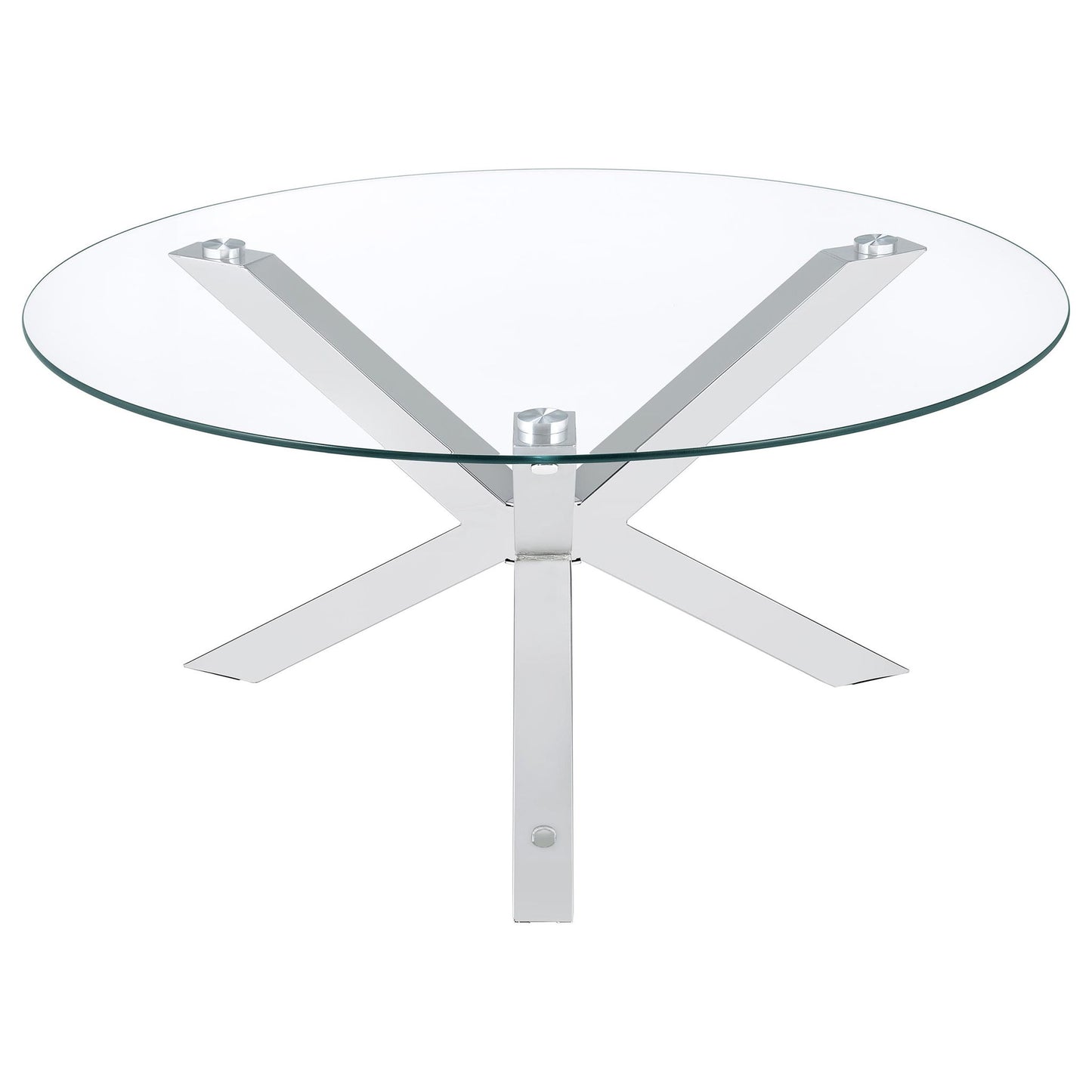 Round Top Coffee Table - Chrome