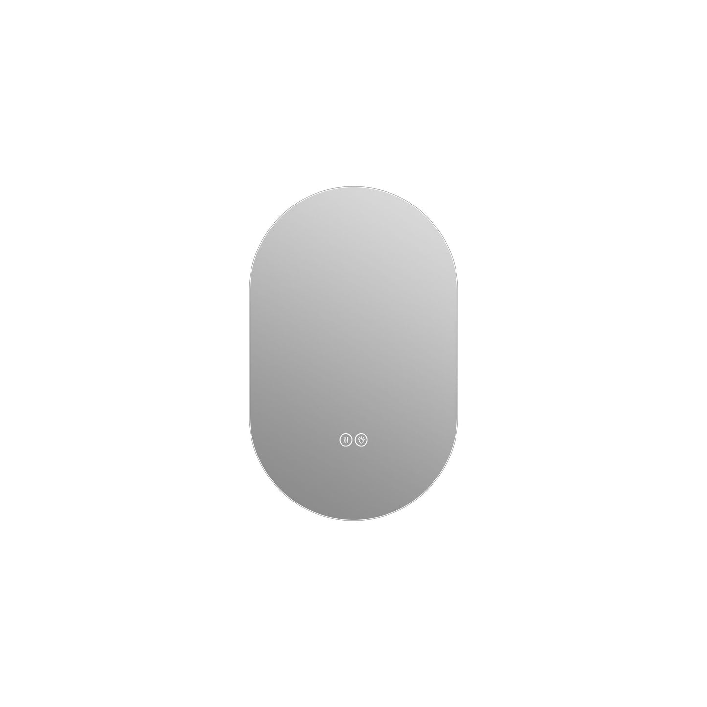 Smart Wall Mounted LED Touch Screen Mirror With Anti-Fog Function And Adjustable Lighting