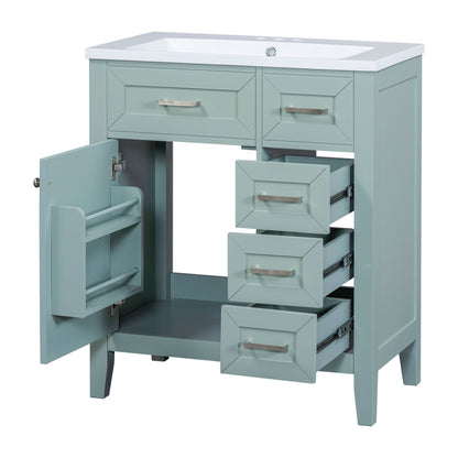 Modern Bathroom Vanity With Sink Combo, 3 Drawers