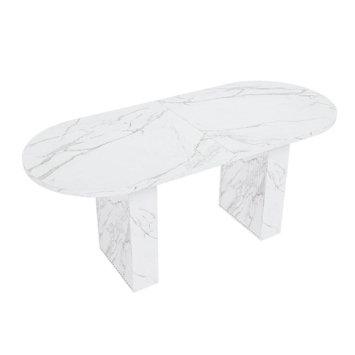 Modern Farmhouse Oval Dining Table With Slim Base
