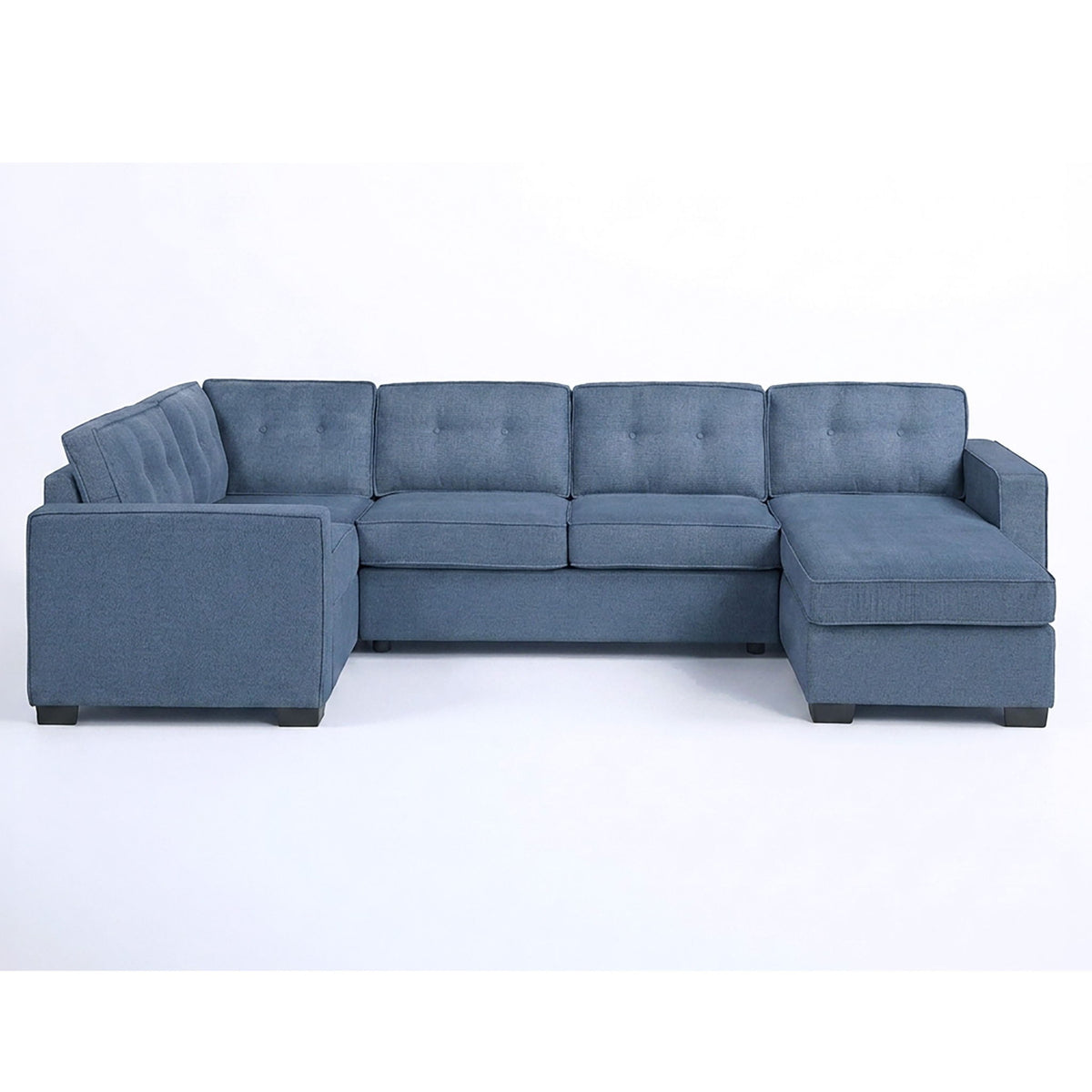Reversible Chaise U - Sectional Couch, Living Room 3 Piece Set