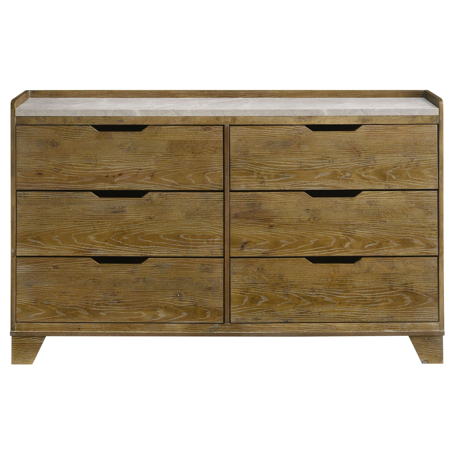 Packard - 6 Drawer Dresser - Oak