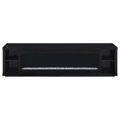 Joselyn - Fireplace TV Stand With Flame Visualizer - Black
