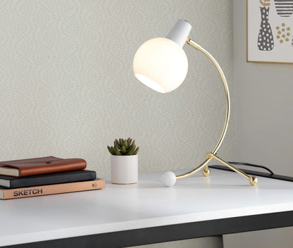 Eileen - Contemporary Task Lamp - Gold / White