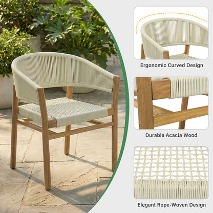 Elegant Outdoor Accent Chair (Set of 2)