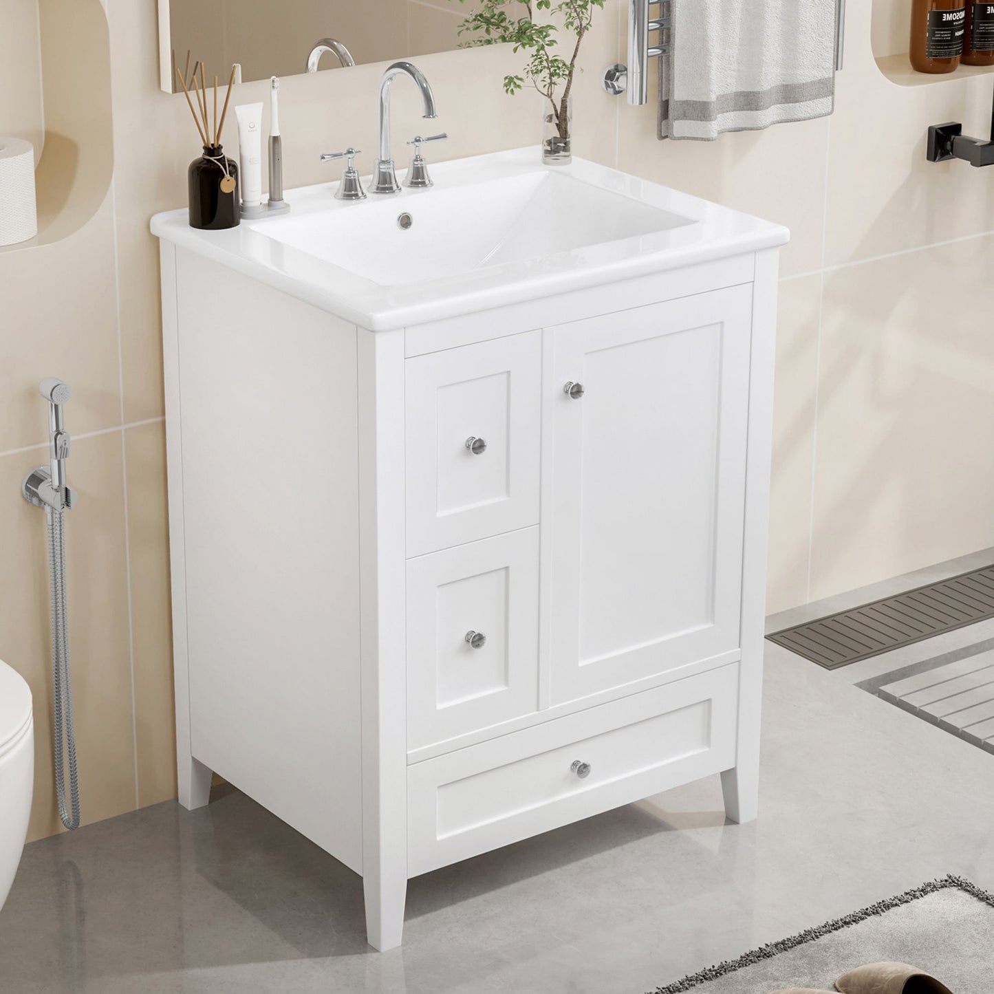 Bathroom Vanity With Storage, Removable Dividers