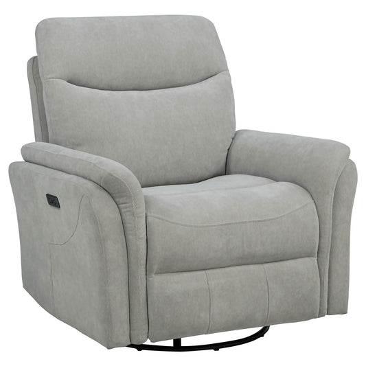 Beacon - Power Swivel Recliner With USB Charging And Adjustable Recline