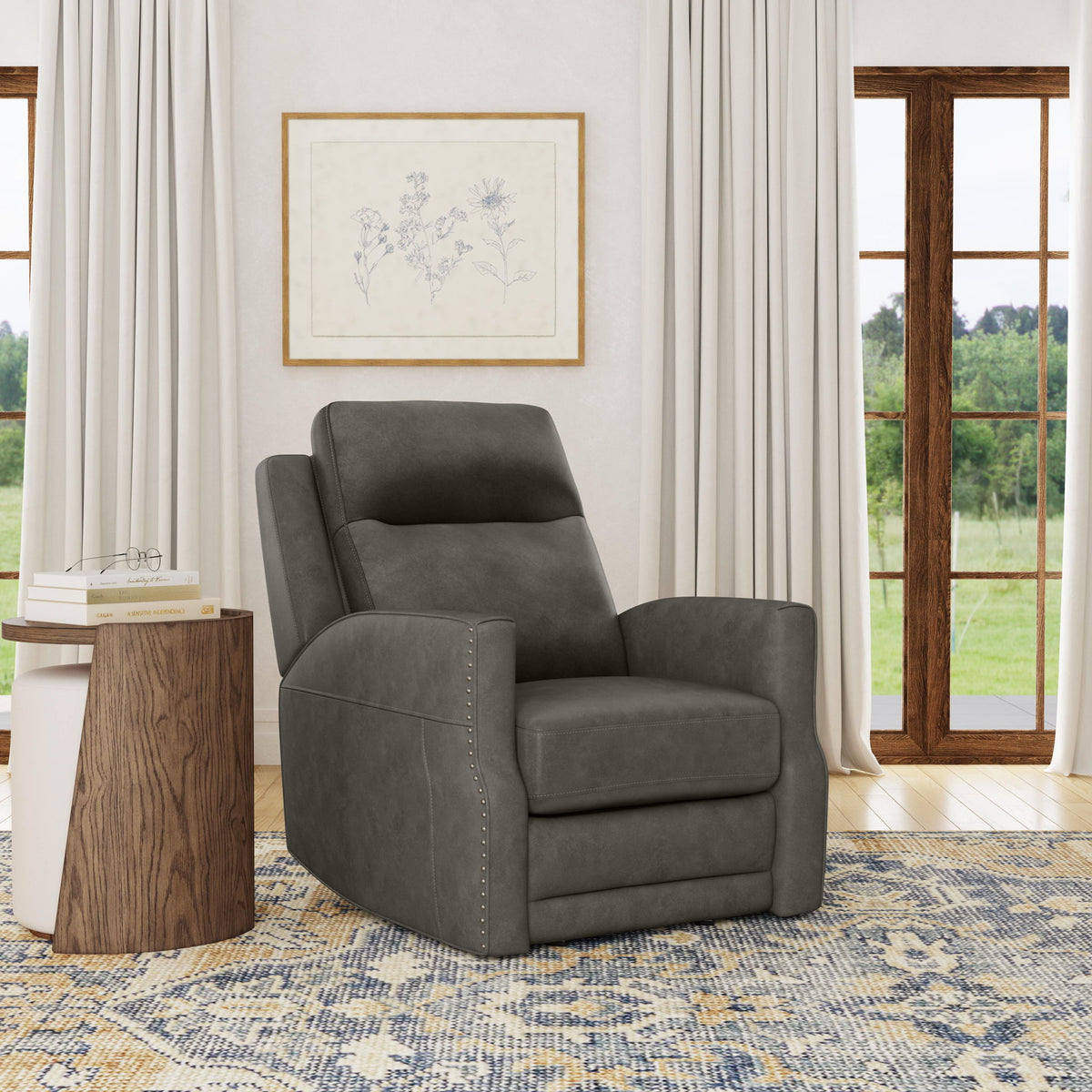 Maxwell - Power Gliding Recliner With Power Headrest And Lumbar