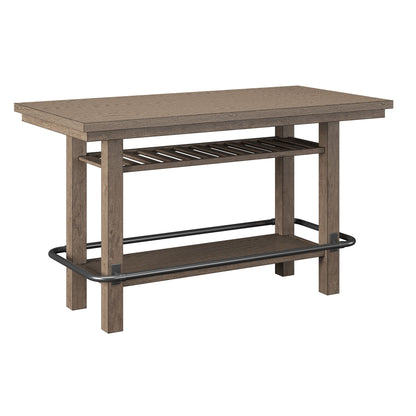 Bar Height Storage Table - Brown