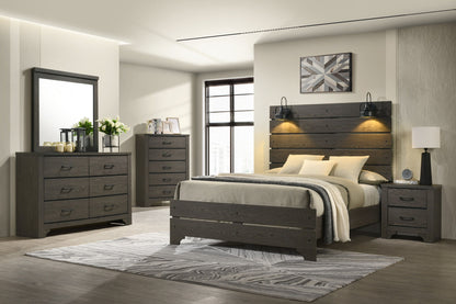 Stylish 6 Drawer Dresser - Brown - Wood