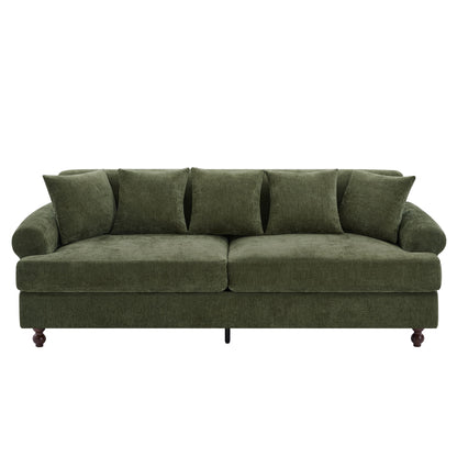 3 Seater Sofa For Living Room - Green