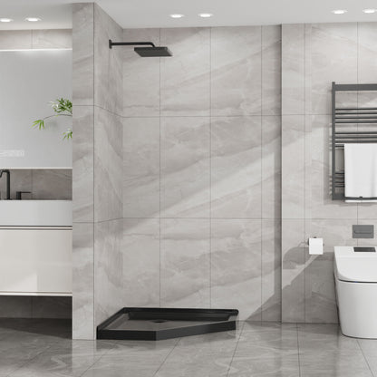Goodyo - Neo-Angle Shower Base - Black
