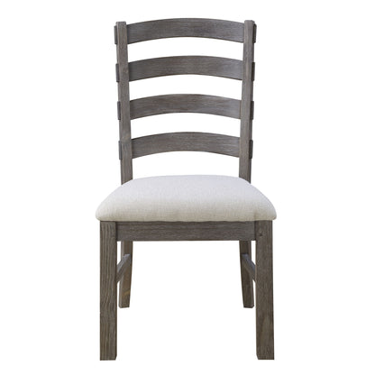 Upholstered Dining Chairs (Set of 2) - Brown - Wood