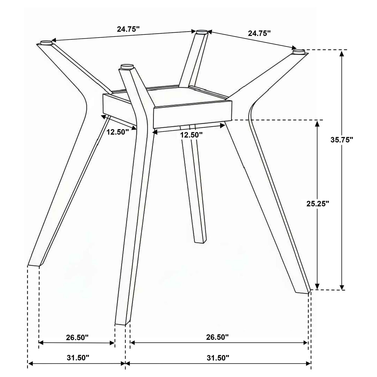 Flynn - 5 Piece Counter Height Dining Set