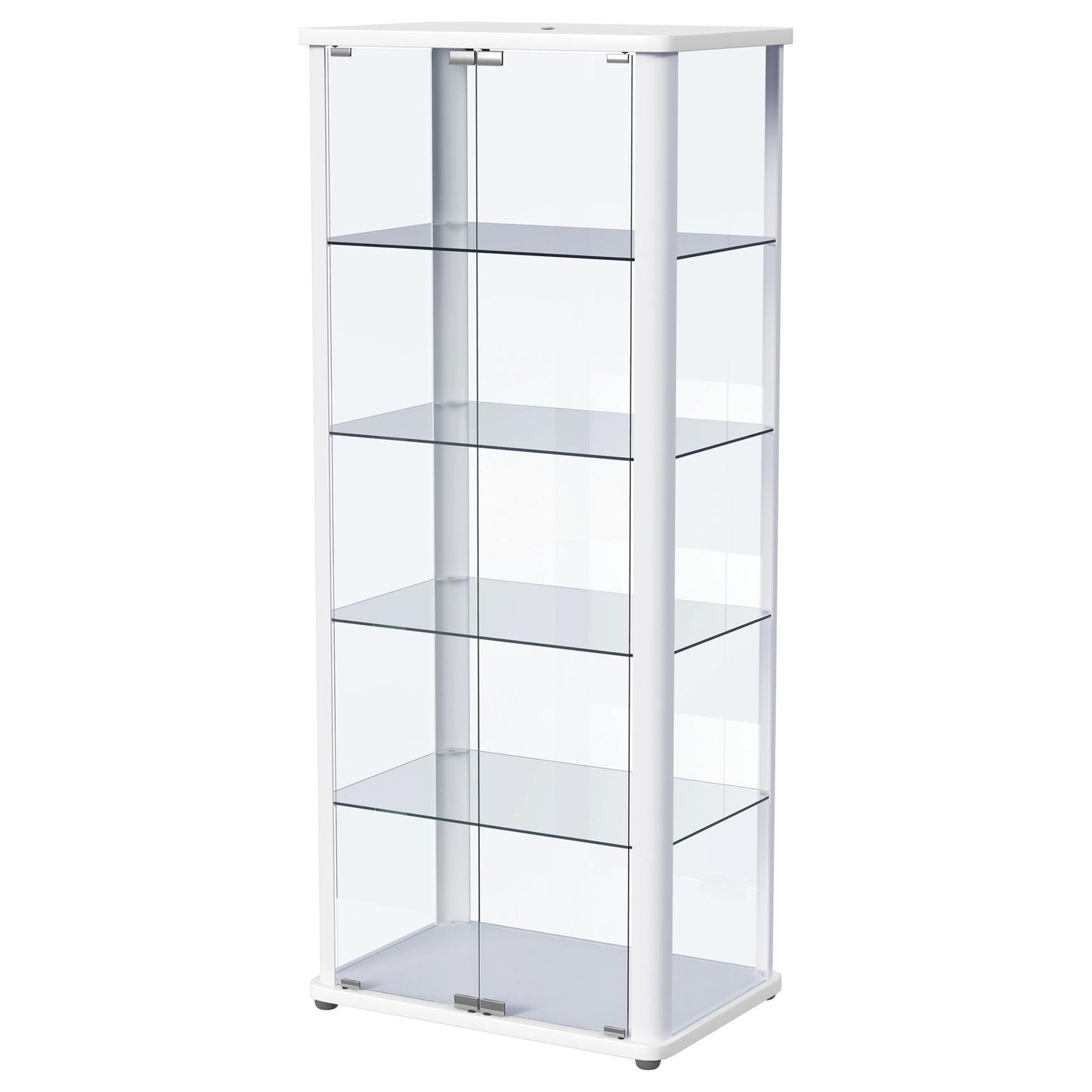 Nevra - 4 Shelf Display LED Curio Cabinet