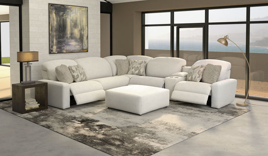 Terrence - Castered Cocktail Ottoman - Chalk