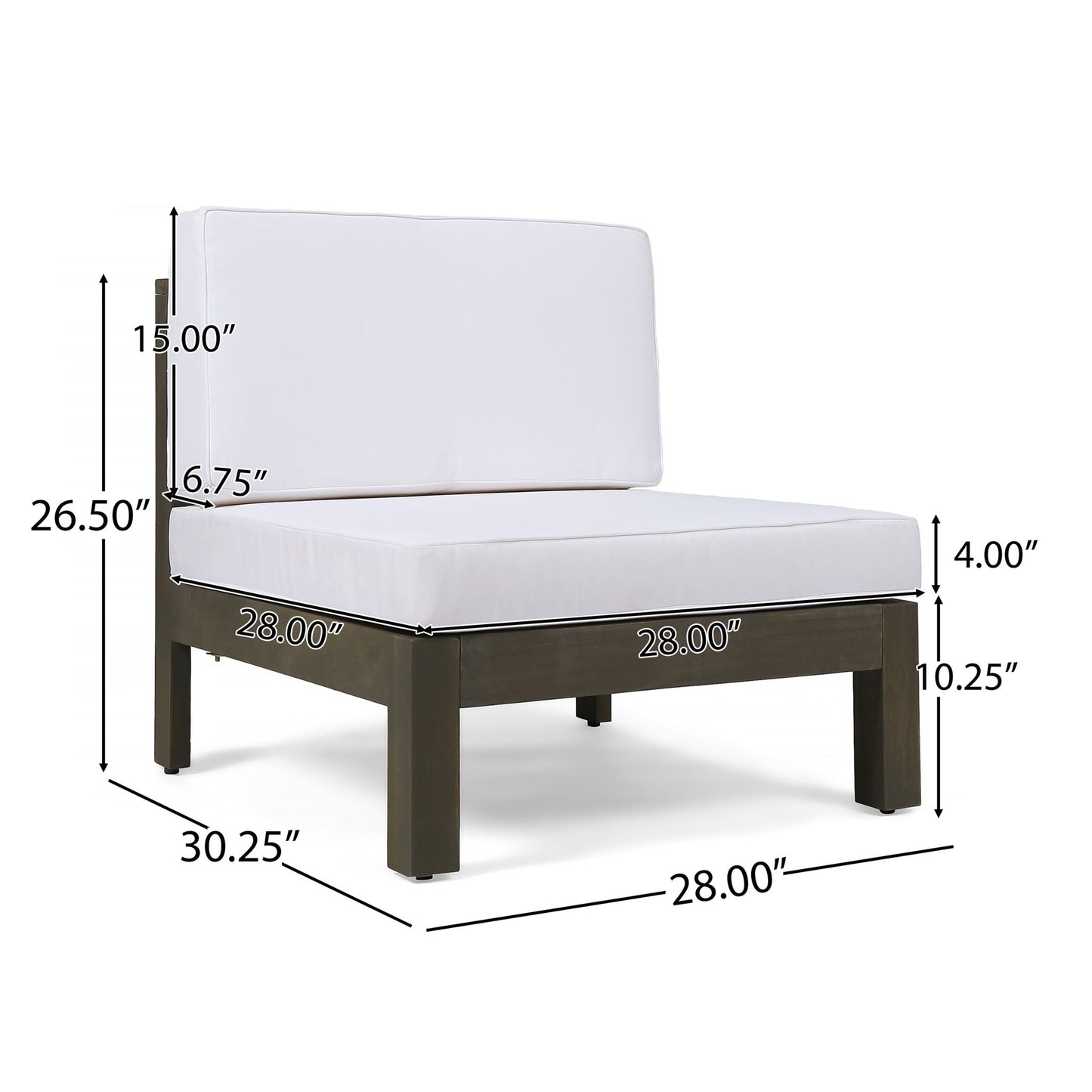 Oana - Armless Chair