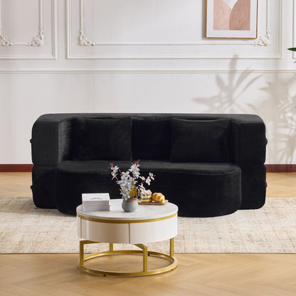 Modern Floor Sofa With 4 Pillows